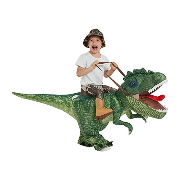 Inflatable Costume Dinosaur Riding T Rex