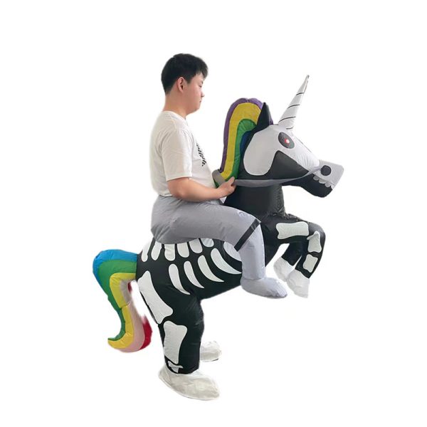 Unicorn Skeleton for Kids Inflatable Costume