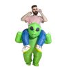Halloween Inflatable Alien Costume Halloween Blow up Costumes for Adult Kids Cosplay