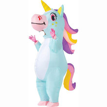 Spooktacular Creations Inflatable Costume Unicorn Full Body Unicorn Air Blow-up Deluxe Halloween Costume-01