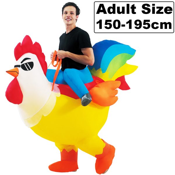 Adult Kids Rooster inflatable costume