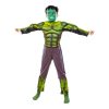 4-12Y Boy Hulk Cosplay Costume Kids Avengers Mask Superhero Jumpsuit Gloves Game Props