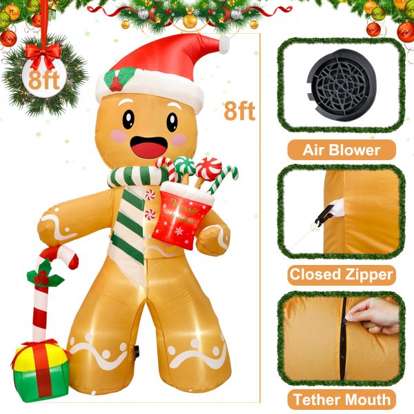 Gingerbread Man Inflatable Decoration