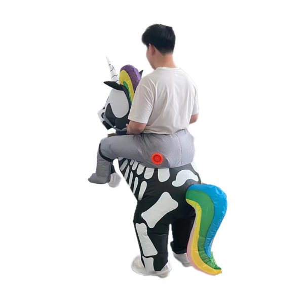 Unicorn Skeleton for Kids Inflatable Costume