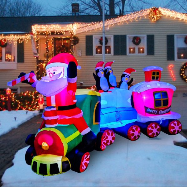 Christmas Train Inflatable Decoration