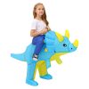 Blue Triceratops Inflatable Costume