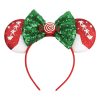 Christmas Halloween Mouse Ears Bow Headband