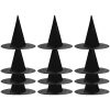12 Pcs Halloween Black Witch Hat