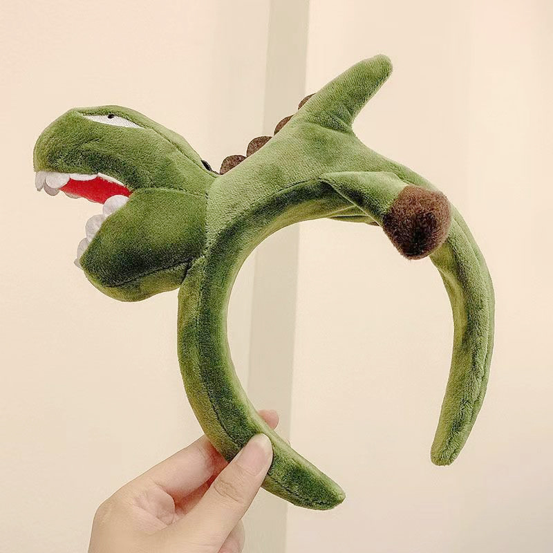 Cute Funny Green Dinosaur Headband