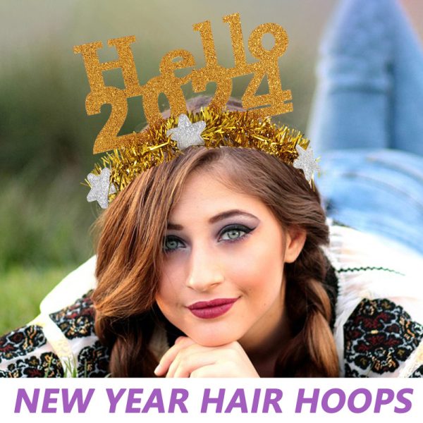 Hello 2024 New Year Headband