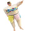 Funny Sumo Ballet Inflatable Costume - Stage Performance Prop for Halloween Dress-up
