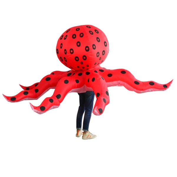 Octopus Inflatable Costume - Halloween Cosplay Performance, Funny Mr. Octopus Prop
