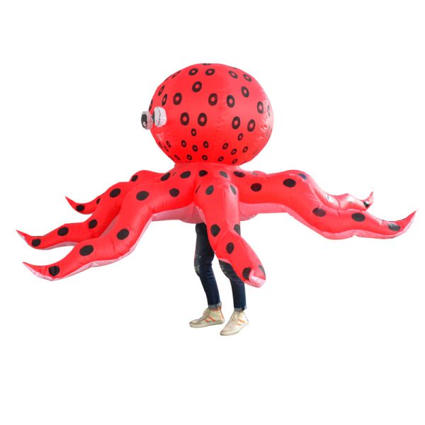 Octopus Inflatable Costume - Halloween Cosplay Performance, Funny Mr. Octopus Prop
