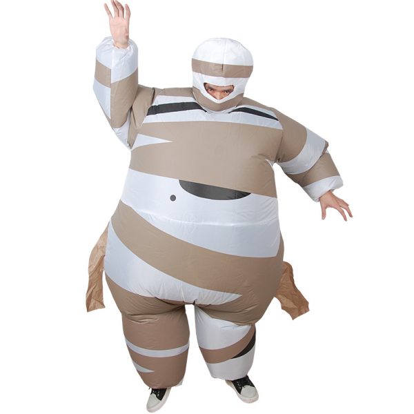 Scary Egyptian Mummy Inflatable Costume - Funny Cartoon Doll Prop