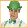 Green Vel-Felt Derby Party Hat