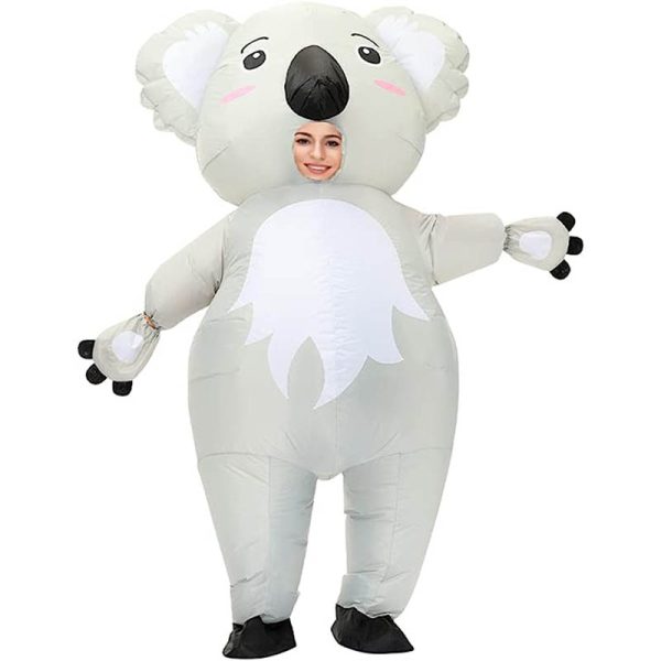 Arokibui Inflatable Koala Costume - Funny Blow-Up Costume for Adults & Kids | Cosplay, Party, Christmas, Halloween