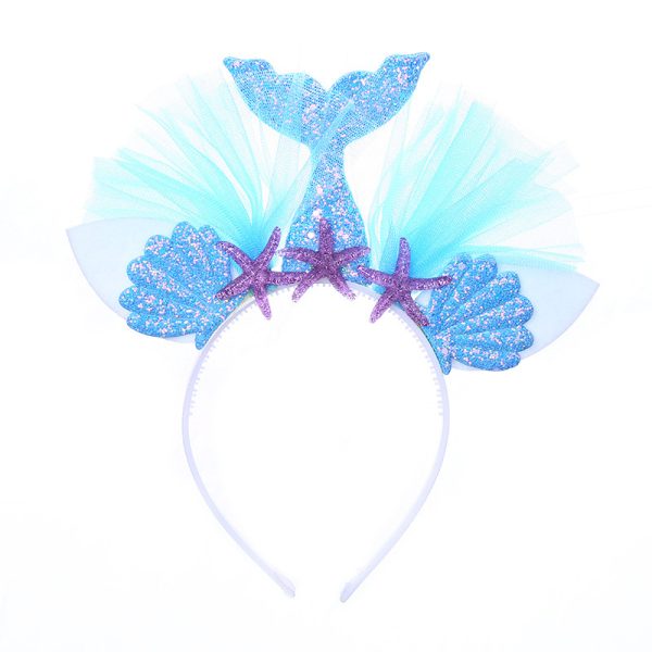 Glitter Mermaid Tail Tulle Headband