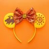 Yellow Shiny Bows Mouse Ears Headbands