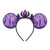 Shiny Purple Bow Mouse Ears Headbands