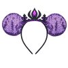 Shiny Purple Bow Mouse Ears Headbands