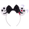 Halloween Scary Bunny Skull Bow Mouse Ear Headband