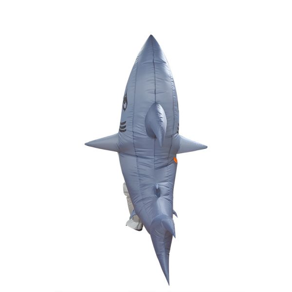 Inflatable Shark Costume - Stand-Up Party Prop for Performances and Dress-Up
