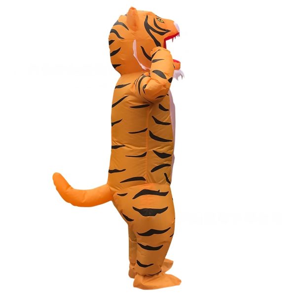 Tiger Inflatable Costume for Adults - Animal-themed Halloween Cosplay Prop