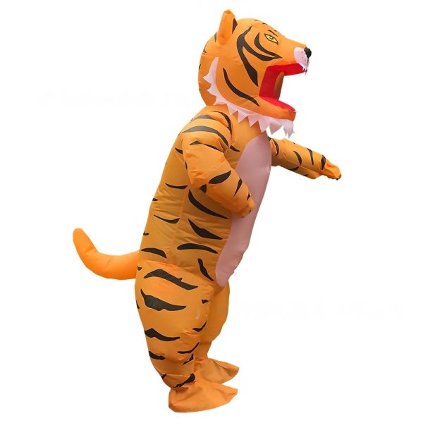 Tiger Inflatable Costume for Adults - Animal-themed Halloween Cosplay Prop