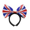 2Pcs UK Flag Bow Headband