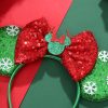 Christmas Mouse Ears Bow Headband