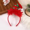 Christmas Led Sequin Fluffy Santa Elf Hat Headband