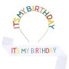 Happy Birthday Crown Rainbow 'It's My Birthday' Alloy Headband