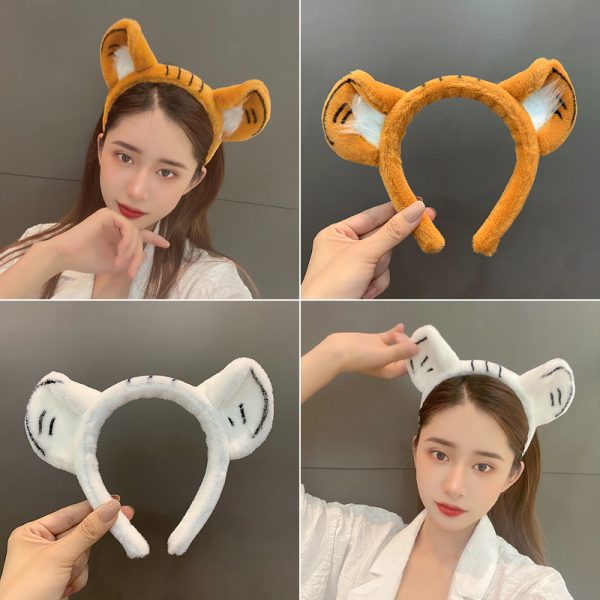 Cute Fashion Fluffy Soft Plush Tiger Ear Headbands