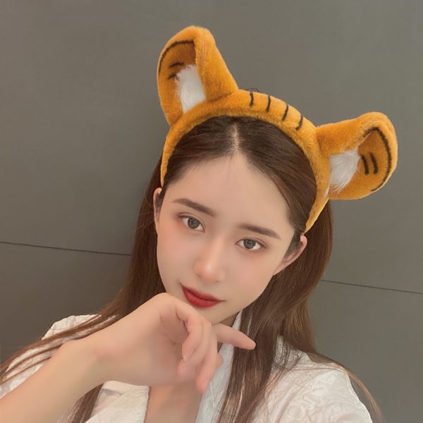 Cute Fashion Fluffy Soft Plush Tiger Ear Headbands