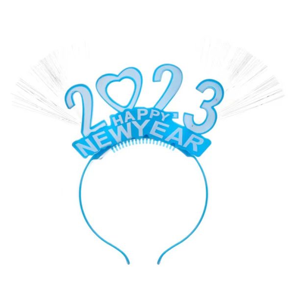 4Pcs 2023 LED New Years Headbands