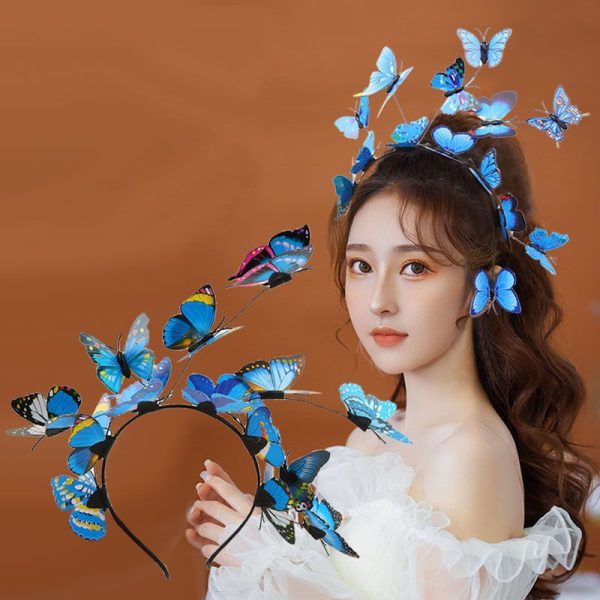 Fairy Colorful Butterflies Headband