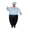 Deluxe Fat Chef Inflatable Costume - Party Dress-Up Prop for Carnival, Grand Opening, Halloween