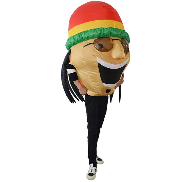 Jamaican Singer Inflatable Costume - Adult Party Toy for Events, Gatherings, & Performances