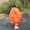 Christmas Inflatable Costume - Thanksgiving Turkey Cartoon Walking Doll Outfit for Holiday Parties
