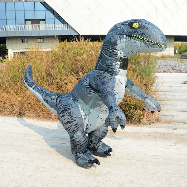 Jurassic Inflatable Dinosaur Costume - Funny Cosplay Outfit for Halloween & Parties