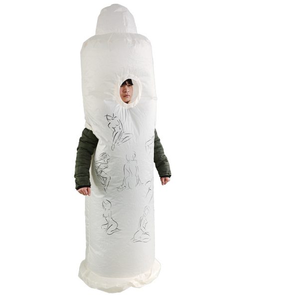 Christmas Condom Inflatable Costume - Funny Office Prank, Stress Relief Performance