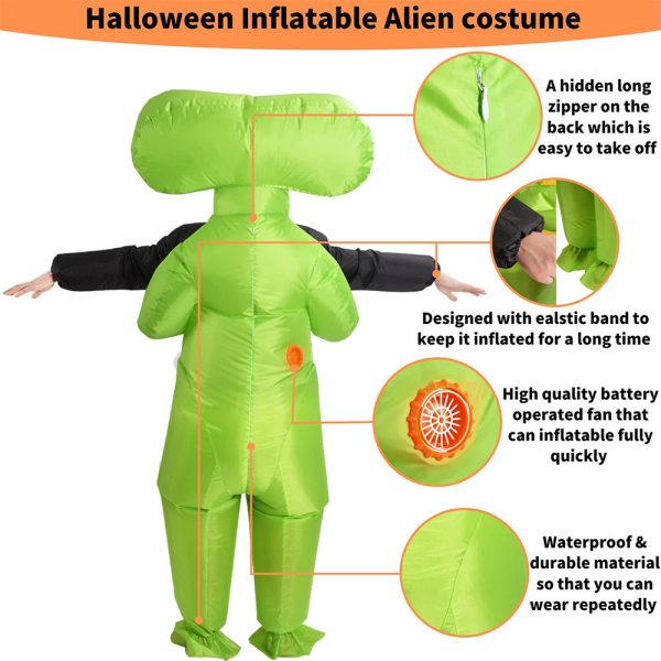 Alien Inflatable Costume - Party Prop - Fun and Otherworldly Cosplay Outfit