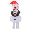 Christmas Tree Branch Snowman Inflatable Costume - Cute Cosplay Prop for Holiday Party Dress-Up