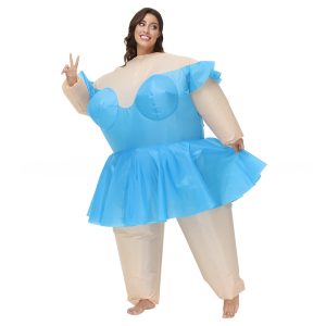 Blue Ballet Halloween Costume - Creative Stage Performance Outfit for Events