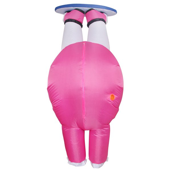 Upside-Down Skier Inflatable Costume - Funny Halloween Party Outfit