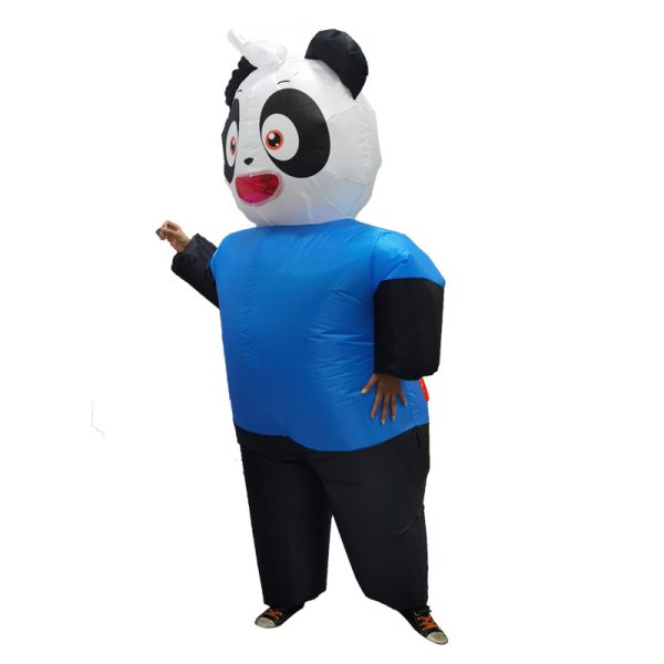 Kids' Panda Inflatable Costume - Funny Cartoon Doll Cosplay Outfit for Parent-Child Role Play