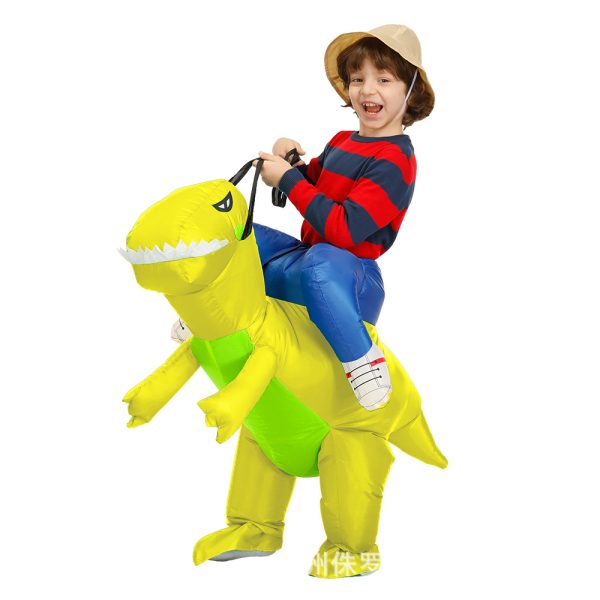 Colorful Kids Halloween Dinosaur Costume - Funny Inflatable Dress-Up Outfit for Children's Performances