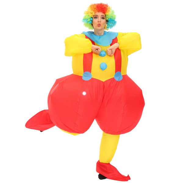 Fun Clown Inflatable Costume - Halloween, Cosplay, Party Dress-Up