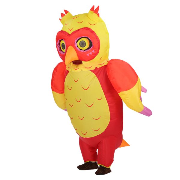 Inflatable Owl Costume - Funny Halloween Party Prop for Performances