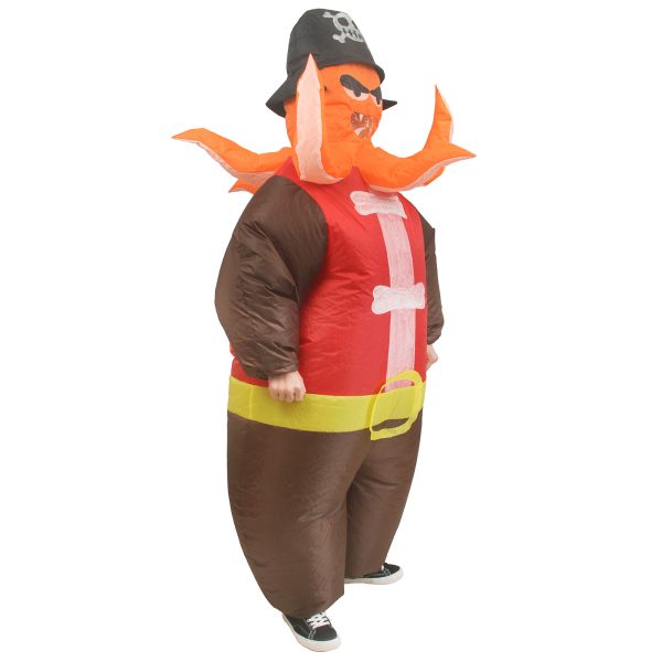 New Pirate Captain Inflatable Costume - Halloween Christmas Performance Outfit